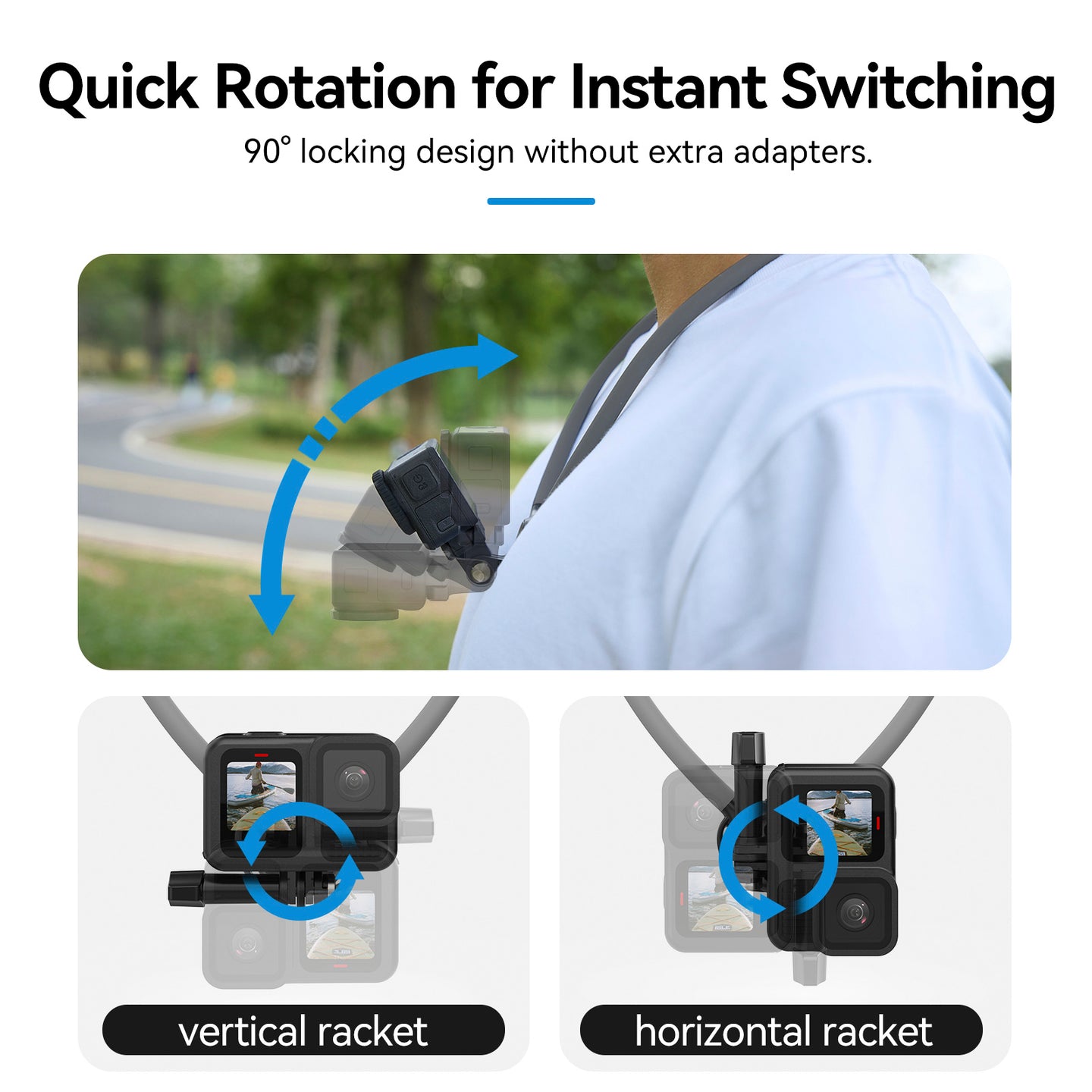 Two in One Magnetic Neck Halter Air Cushion Padding Camera Neck Holder SE2.0