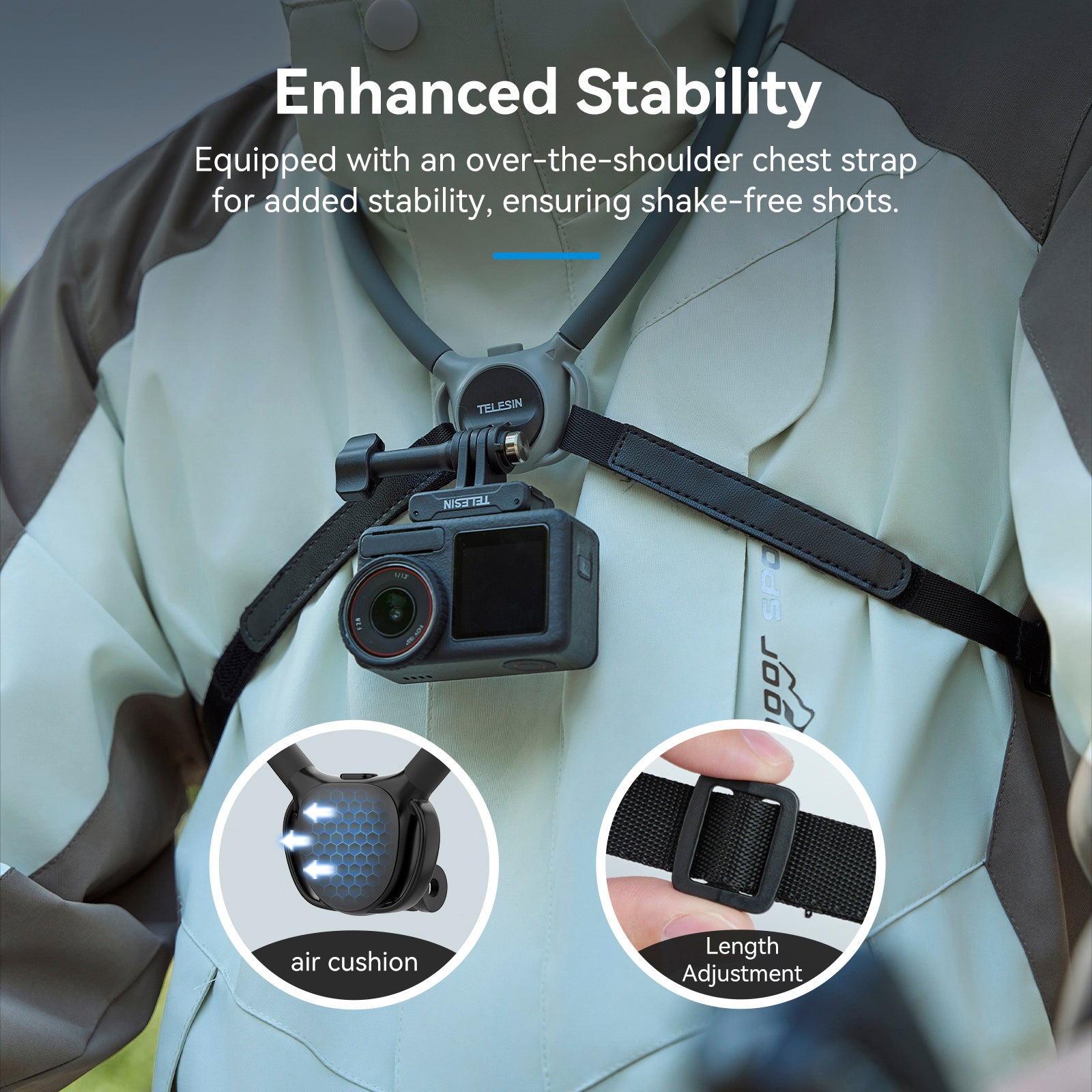 Two in One Magnetic Neck Halter Air Cushion Padding Camera Neck Holder SE2.0