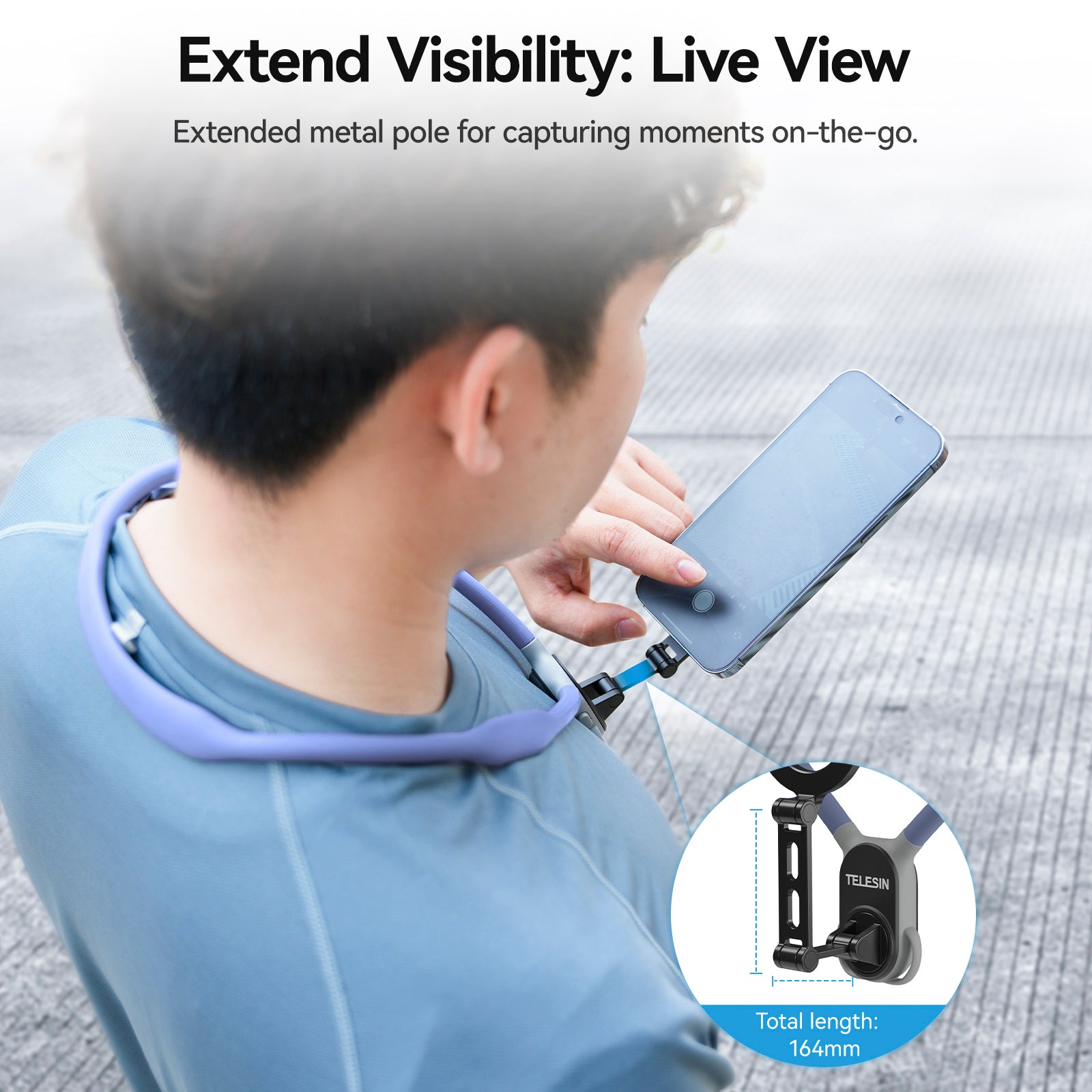 Magnetic Mobile Phone Neck Halter Max POV Angle Lazy Holder Live Mobile Phone