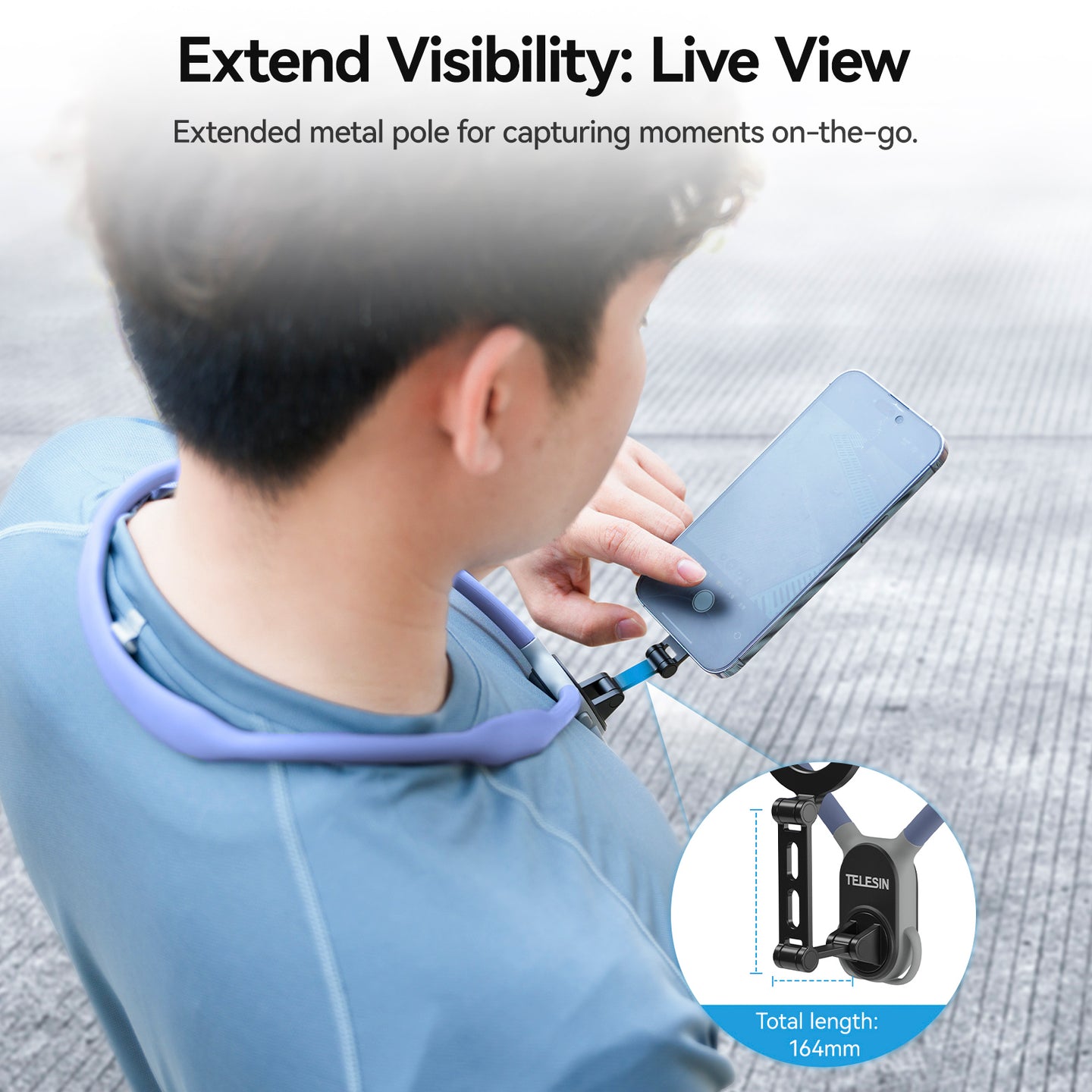 Magnetic Mobile Phone Neck Halter Max POV Angle Lazy Holder Live Mobile Phone