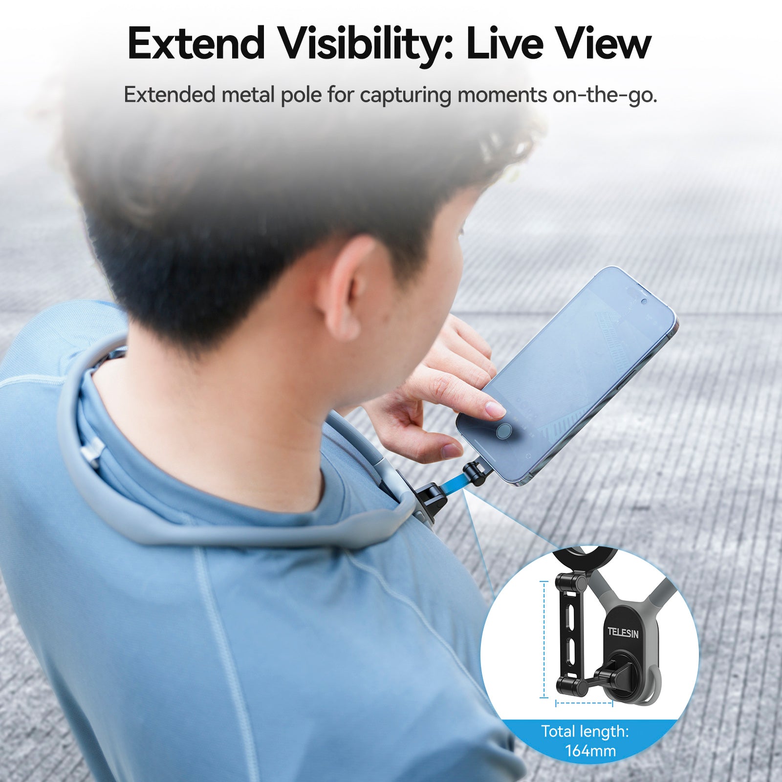 Magnetic Mobile Phone Neck Halter Max POV Angle Lazy Holder Live Mobile Phone