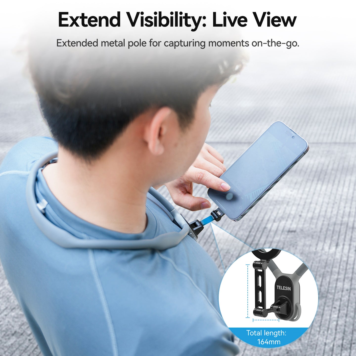 Magnetic Mobile Phone Neck Halter Max POV Angle Lazy Holder Live Mobile Phone