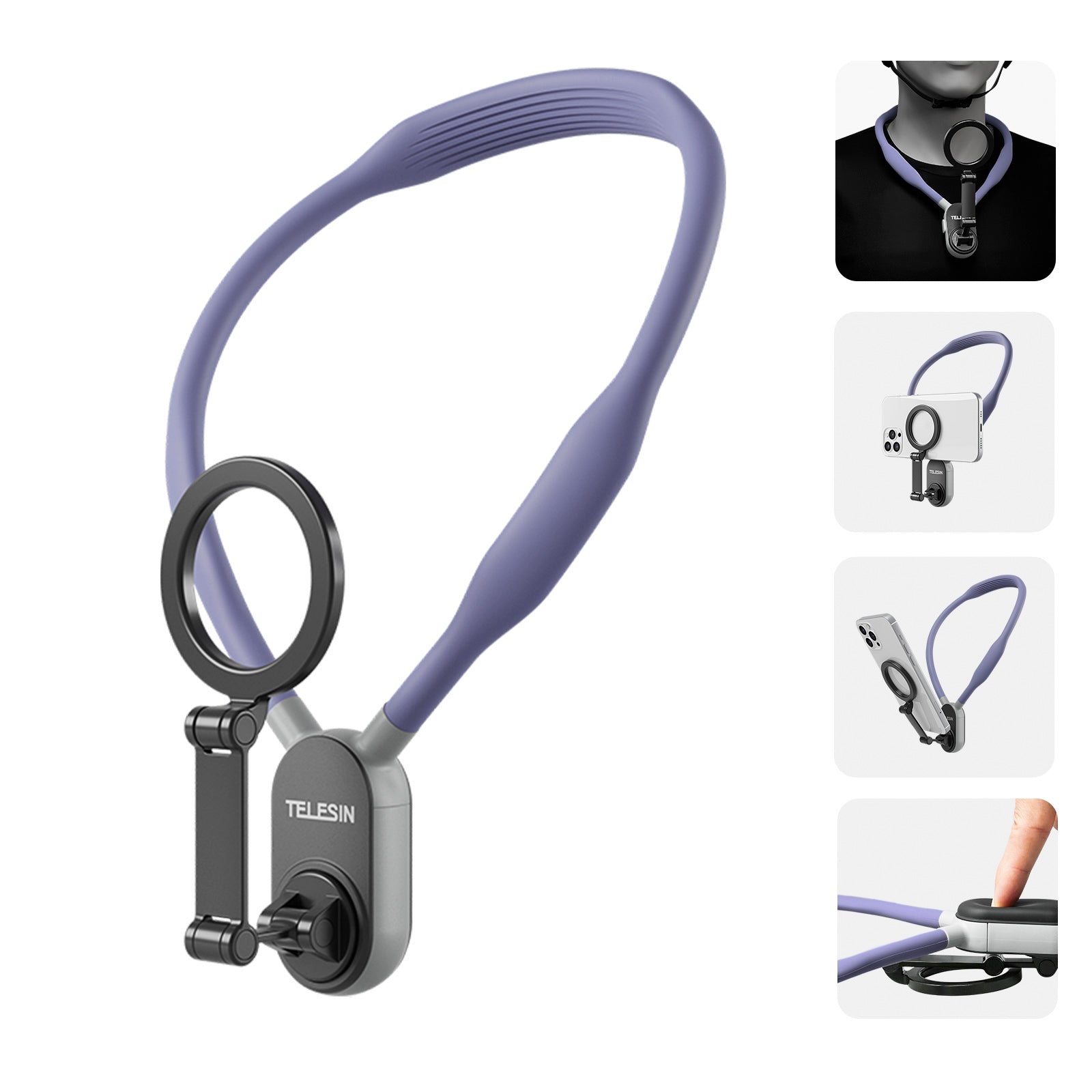 Magsafe Mobile Phone Magnetic Neck Halter Bracket Quick Release Shock Absorption