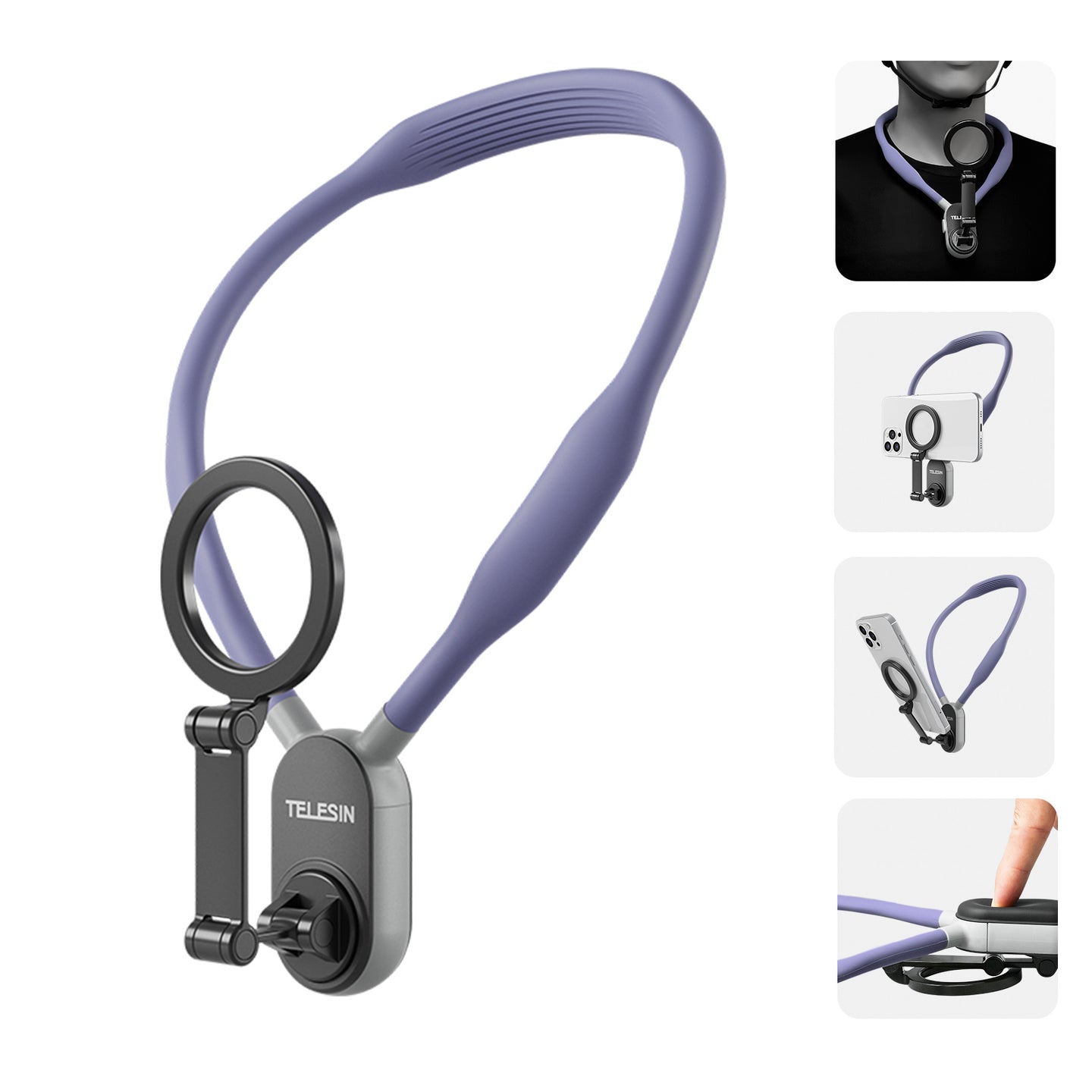 Magsafe Mobile Phone Magnetic Neck Halter Bracket Quick Release Shock Absorption