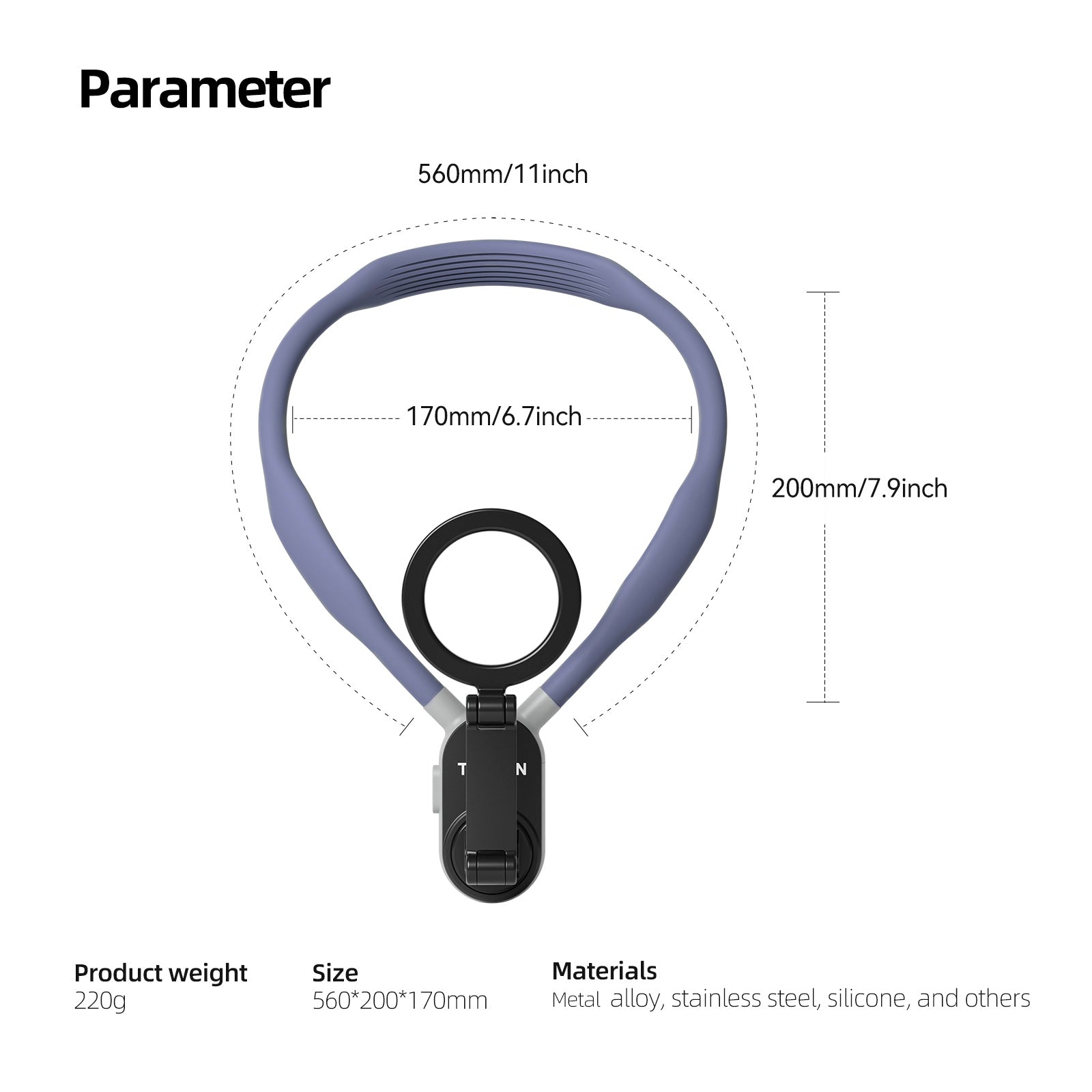 Magsafe Mobile Phone Magnetic Neck Halter Bracket Quick Release Shock Absorption