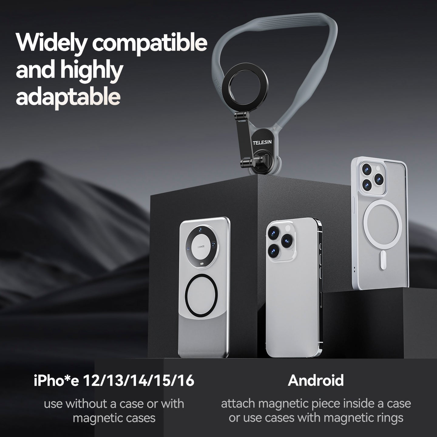 Magsafe Mobile Phone Magnetic Neck Halter Bracket Quick Release Shock Absorption