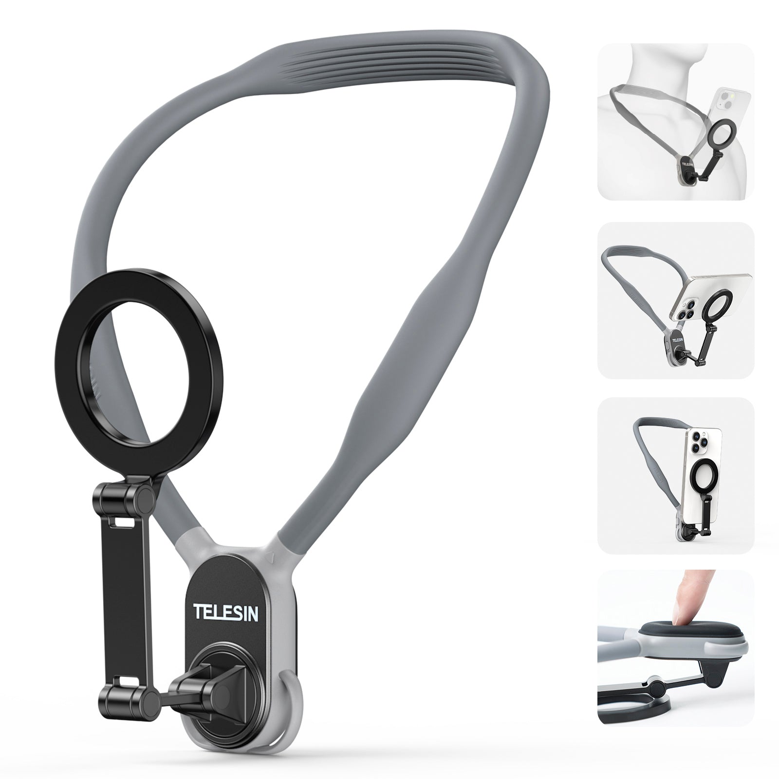 Magsafe Mobile Phone Magnetic Neck Halter Bracket Quick Release Shock Absorption