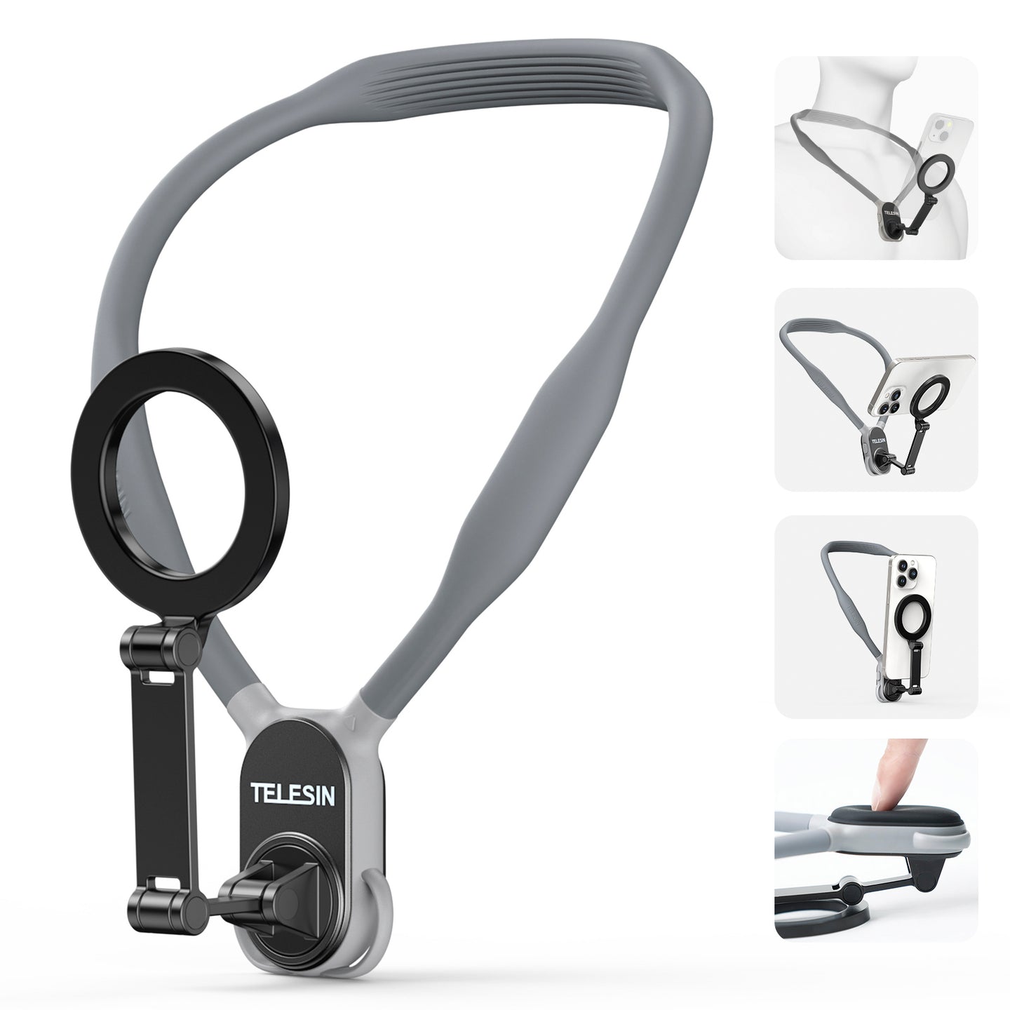 Magsafe Mobile Phone Magnetic Neck Halter Bracket Quick Release Shock Absorption