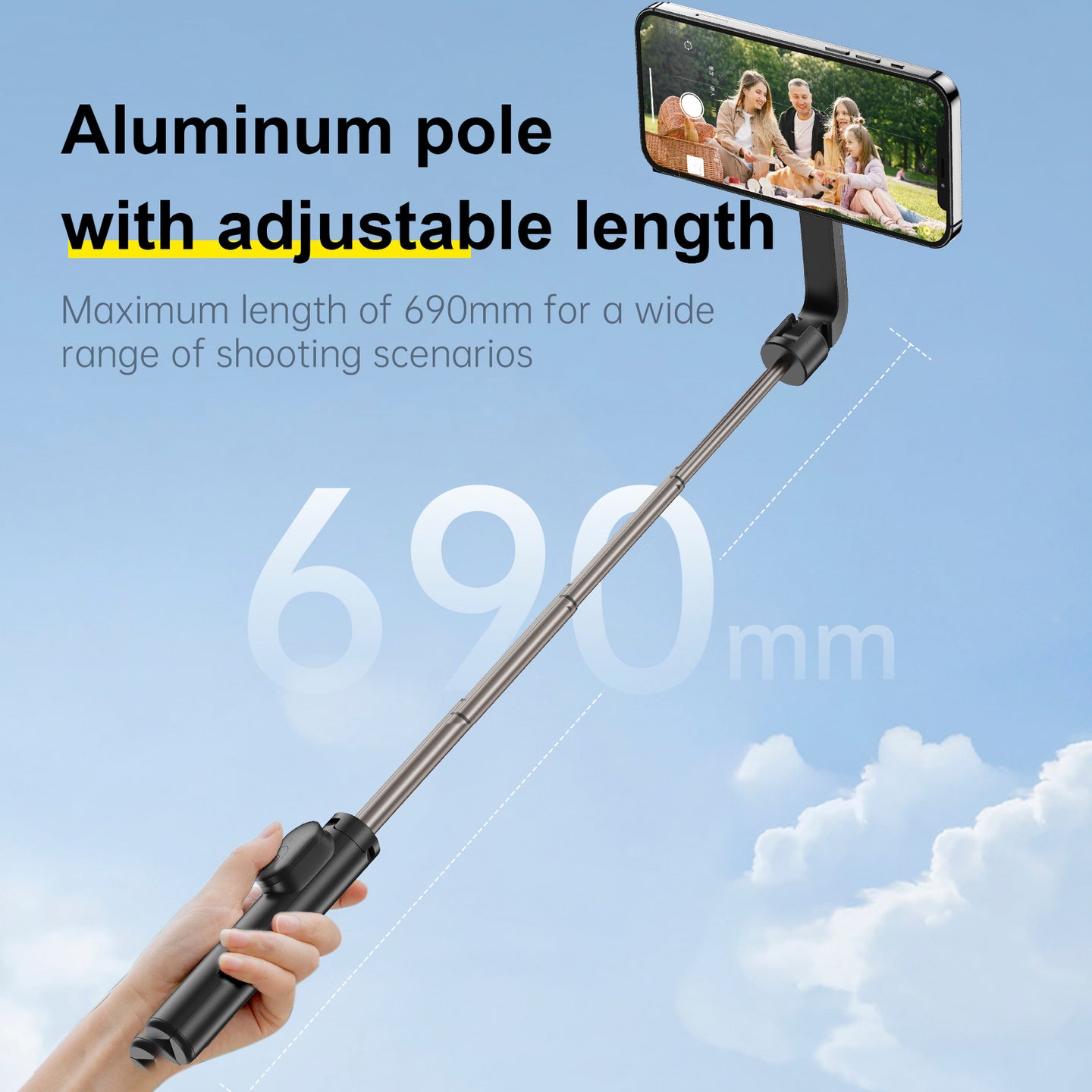 Magnetic Mobile Phone Mini Selfie Stick Magesafe Bluetooth Remote Control Tripod
