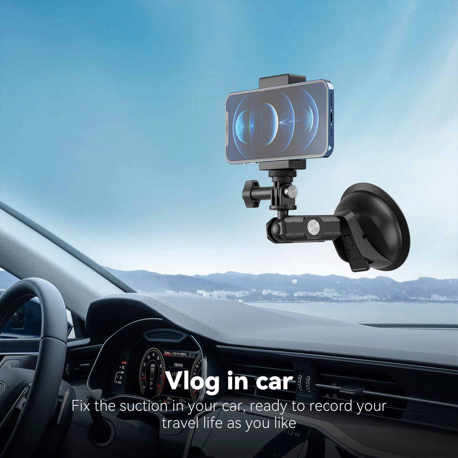 Universal Suction Cup Bracket Super Strong Suction For Dji Gopro13/Insta 360 Go3
