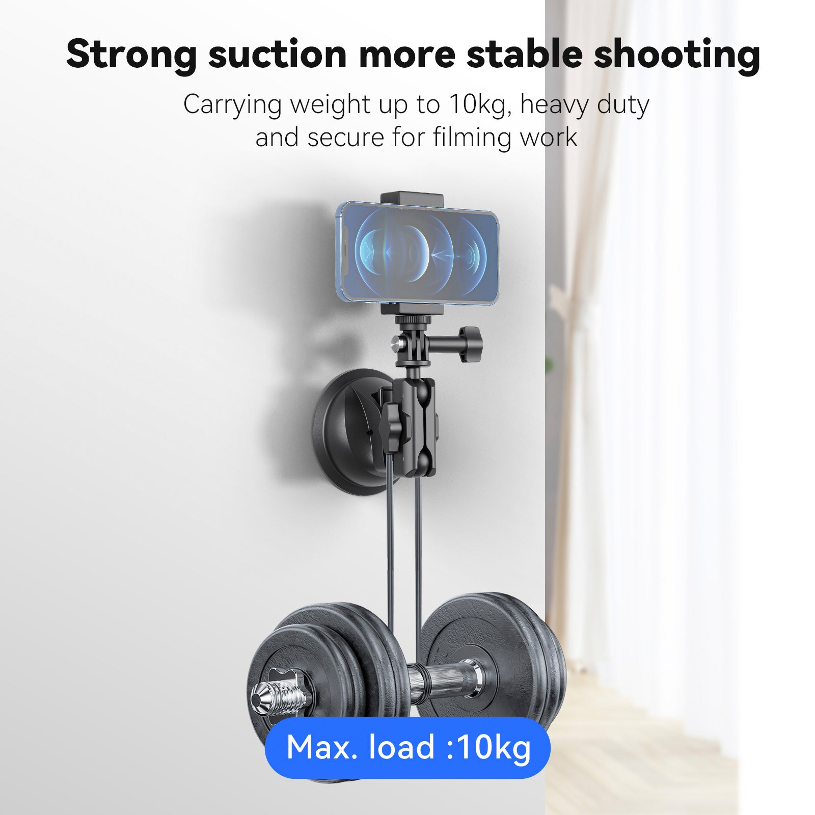 Universal Suction Cup Bracket Super Strong Suction For Dji Gopro13/Insta 360 Go3