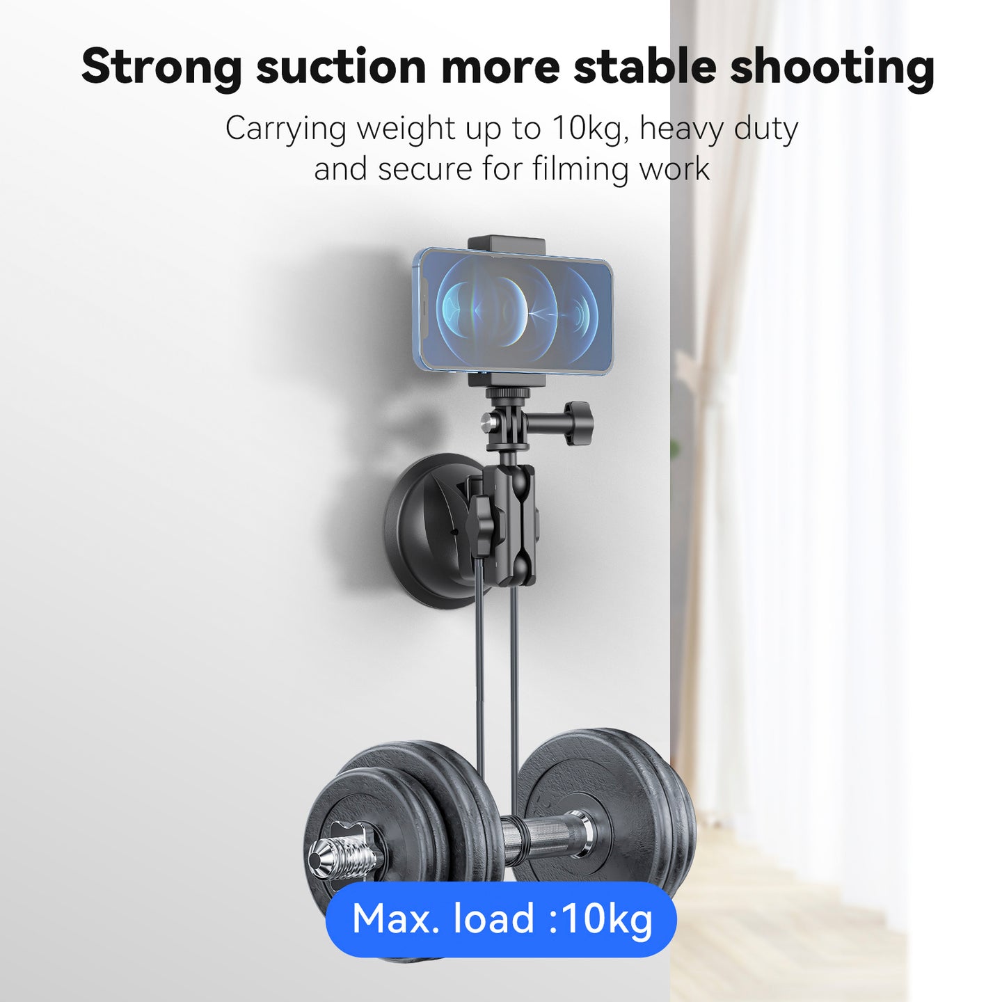 Universal Suction Cup Bracket Super Strong Suction For Dji Gopro13/Insta 360 Go3