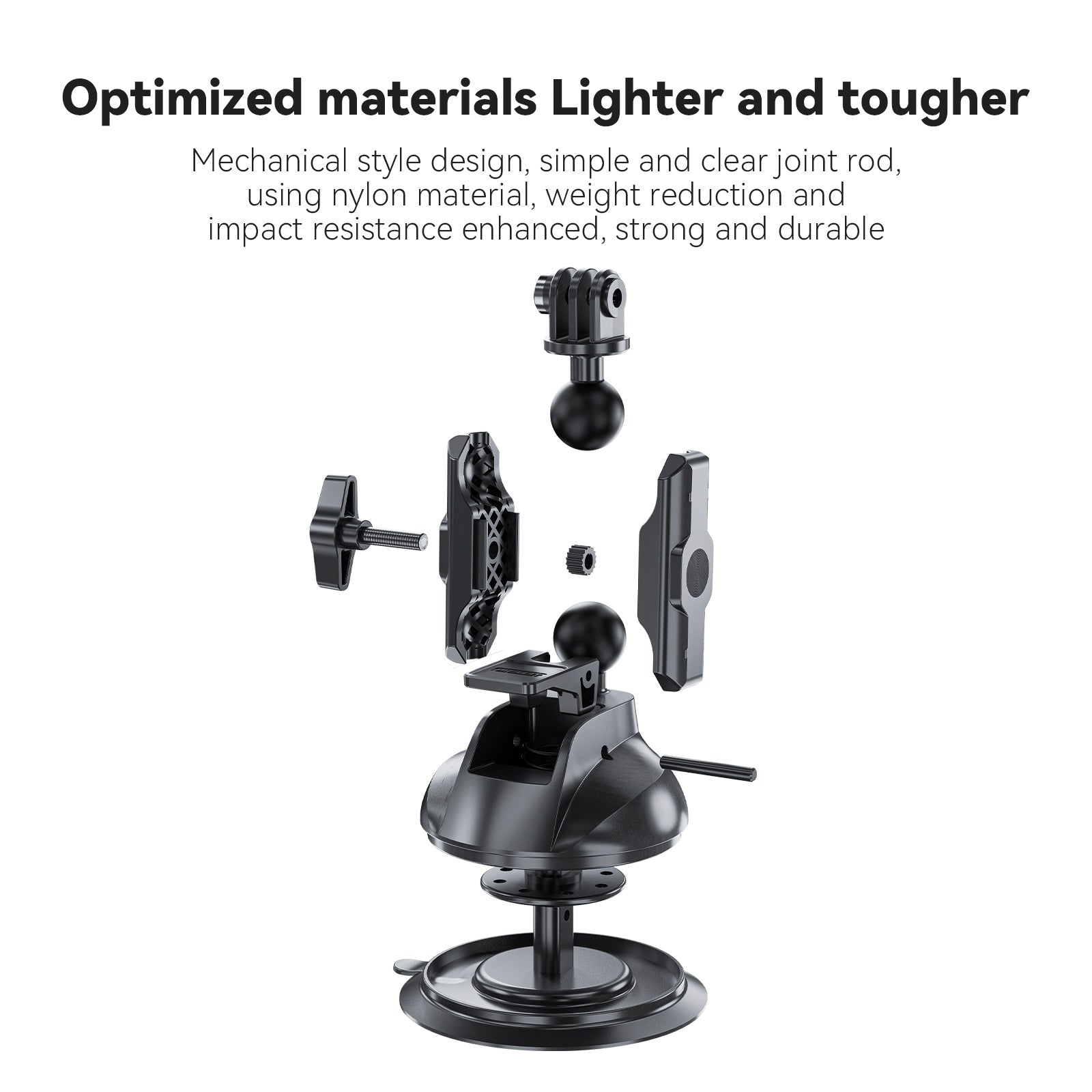 Universal Suction Cup Bracket Super Strong Suction For Dji Gopro13/Insta 360 Go3
