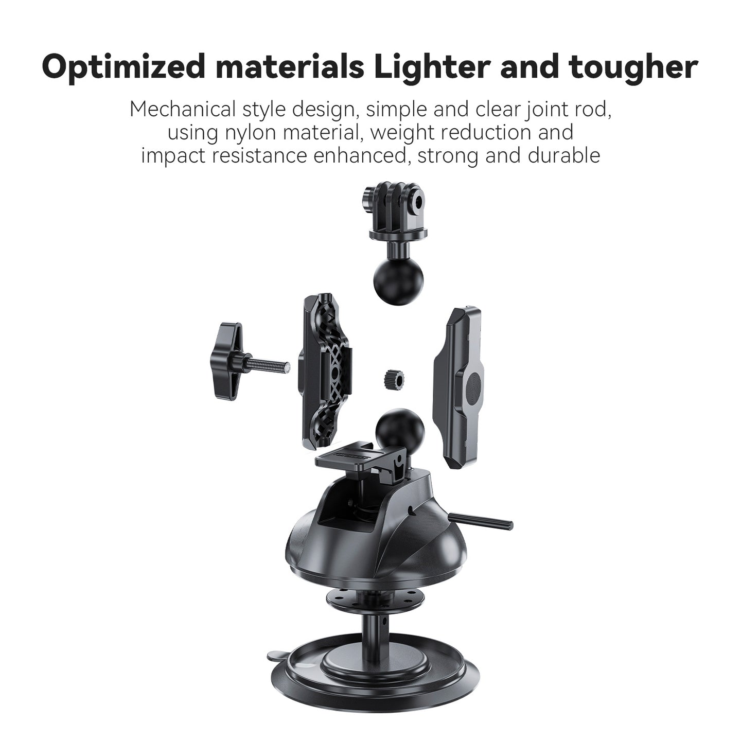 Universal Suction Cup Bracket Super Strong Suction For Dji Gopro13/Insta 360 Go3