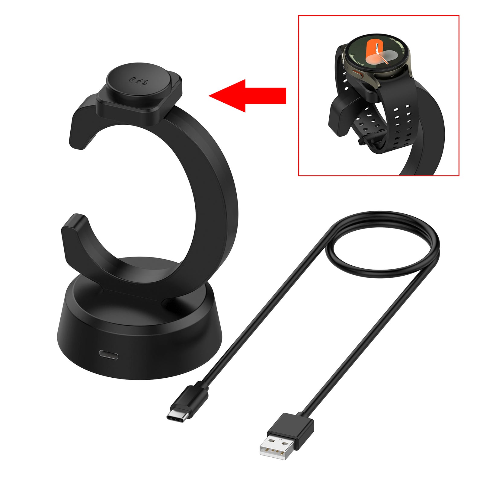 Watch C-Shaped Wireless Charging Dock Stand For Ultra/7/FE/6/6 classic/5/5 pro/4