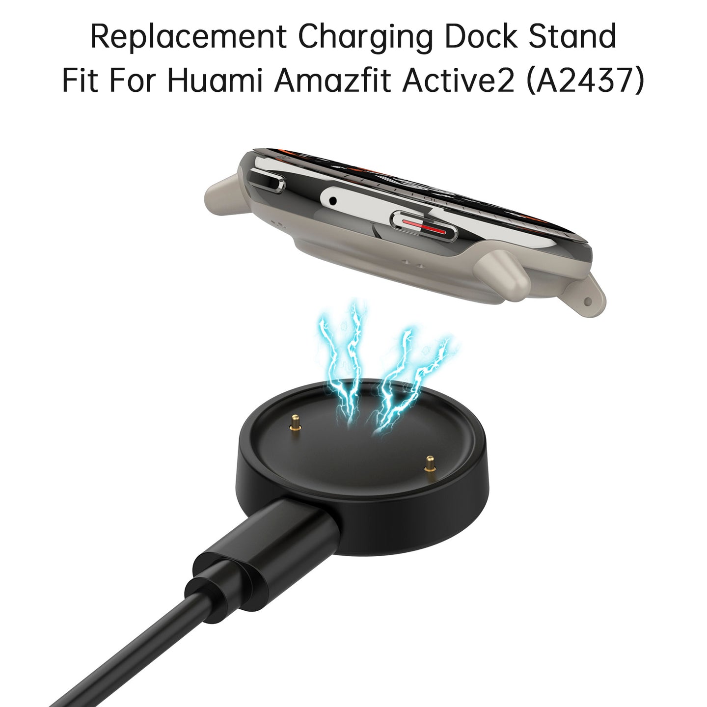 Huami Amazfit Active2 Charger Cable Watch A2437 Base Charging Dock Stand Adapter