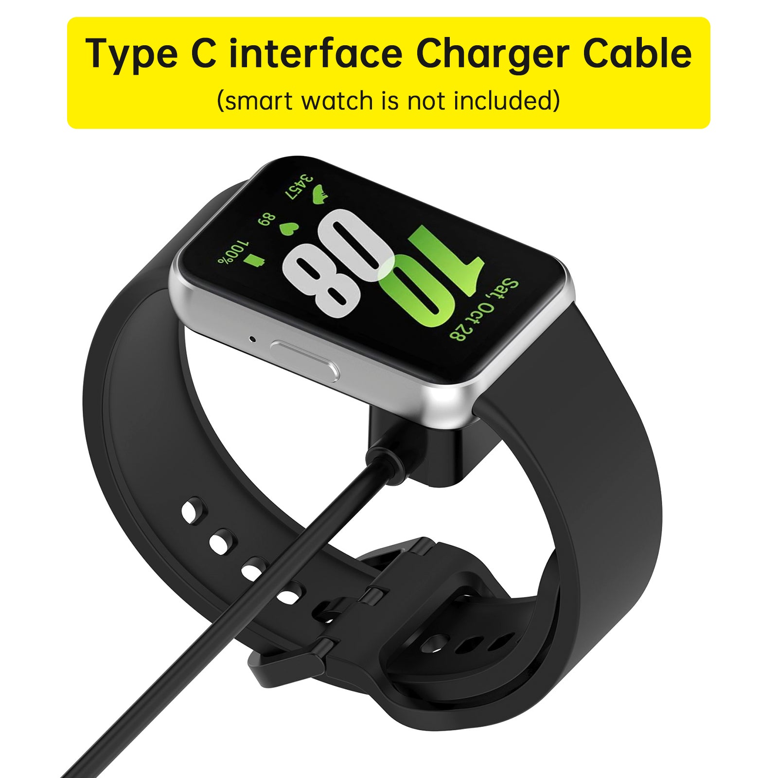 Type C Charging Cable Band 7 8 9 Base Charger Adapter For Huawei Fit3/2/SE/mini