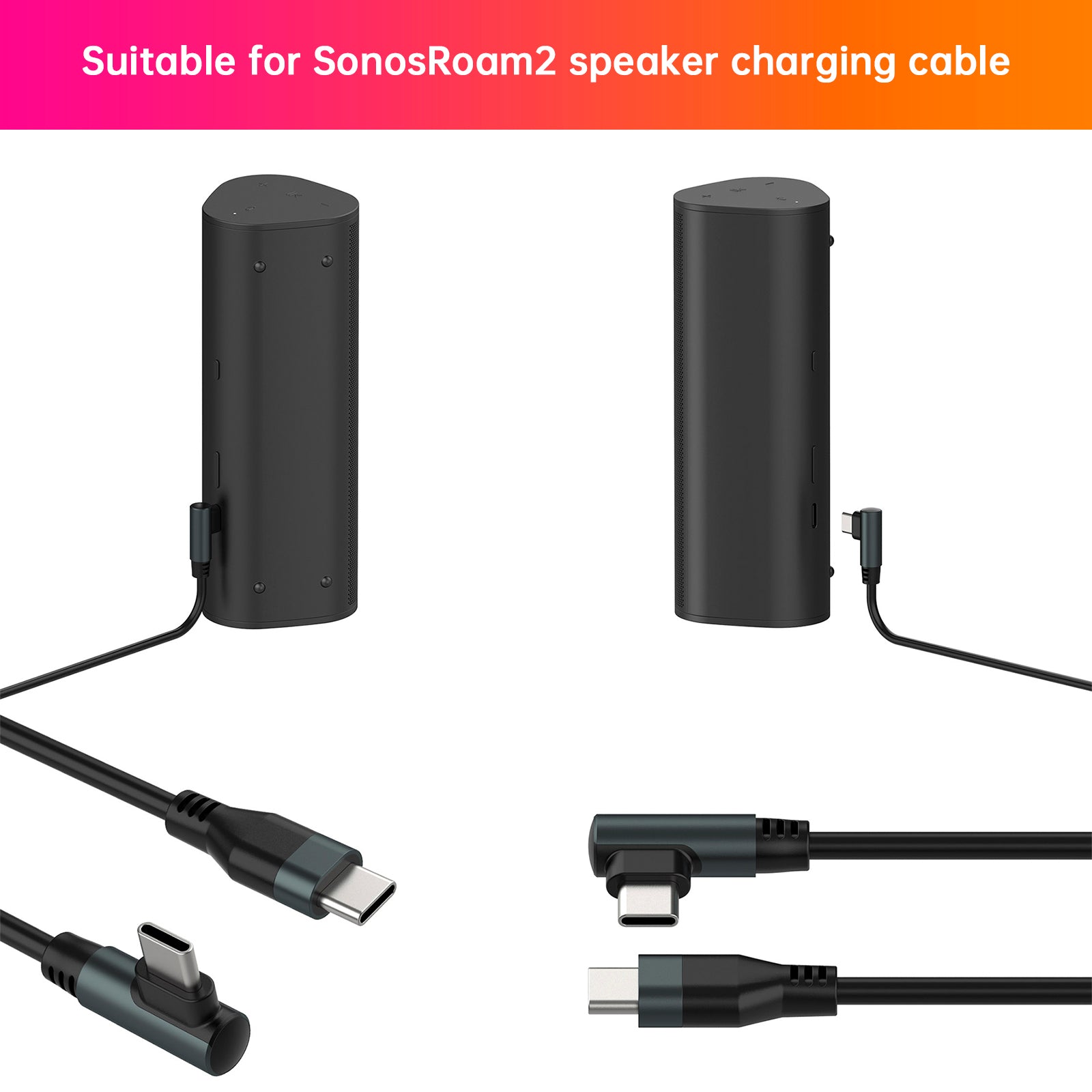 Sonos Roam 2 Speaker Charger Charging Cable High Quality Portable Replacement (Copy)