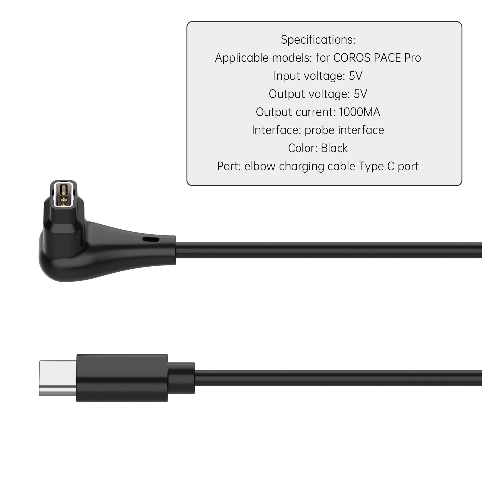 Charging Cable Charger Portable Replacement Adapter For COROS PACE Pro Watch (Copy)