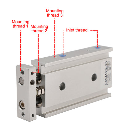 SMC CXSM10-30 CXSM1030 Air Cylinder Pneumatic Dual Rod Cylinder Double Acting