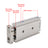 SMC CXSM15-60 CXSM1030 Air Cylinder Pneumatic Dual Rod Cylinder Double Acting