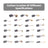 46Pcs Electric Motor Carbon Brushes 23 Sizes Replacement Repair Power Tool Part