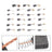 46Pcs Electric Motor Carbon Brushes 23 Sizes Replacement Repair Power Tool Part