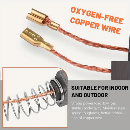 46Pcs Electric Motor Carbon Brushes 23 Sizes Replacement Repair Power Tool Part