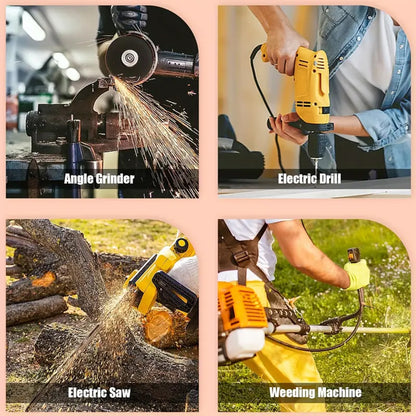 46Pcs Electric Motor Carbon Brushes 23 Sizes Replacement Repair Power Tool Part