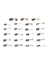 46Pcs Electric Motor Carbon Brushes 23 Sizes Replacement Repair Power Tool Part