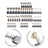 60Pcs 10 Sizes Electric Motor Carbon Brushes Replacement For Power Tool
