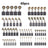 60Pcs 10 Sizes Electric Motor Carbon Brushes Replacement For Power Tool