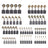60Pcs 10 Sizes Electric Motor Carbon Brushes Replacement For Power Tool