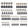 60Pcs 10 Sizes Electric Motor Carbon Brushes Replacement For Power Tool