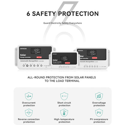 12V24V48V 50A PWM Solar Controller Automatic Solar Controller Lead-Acid Battery