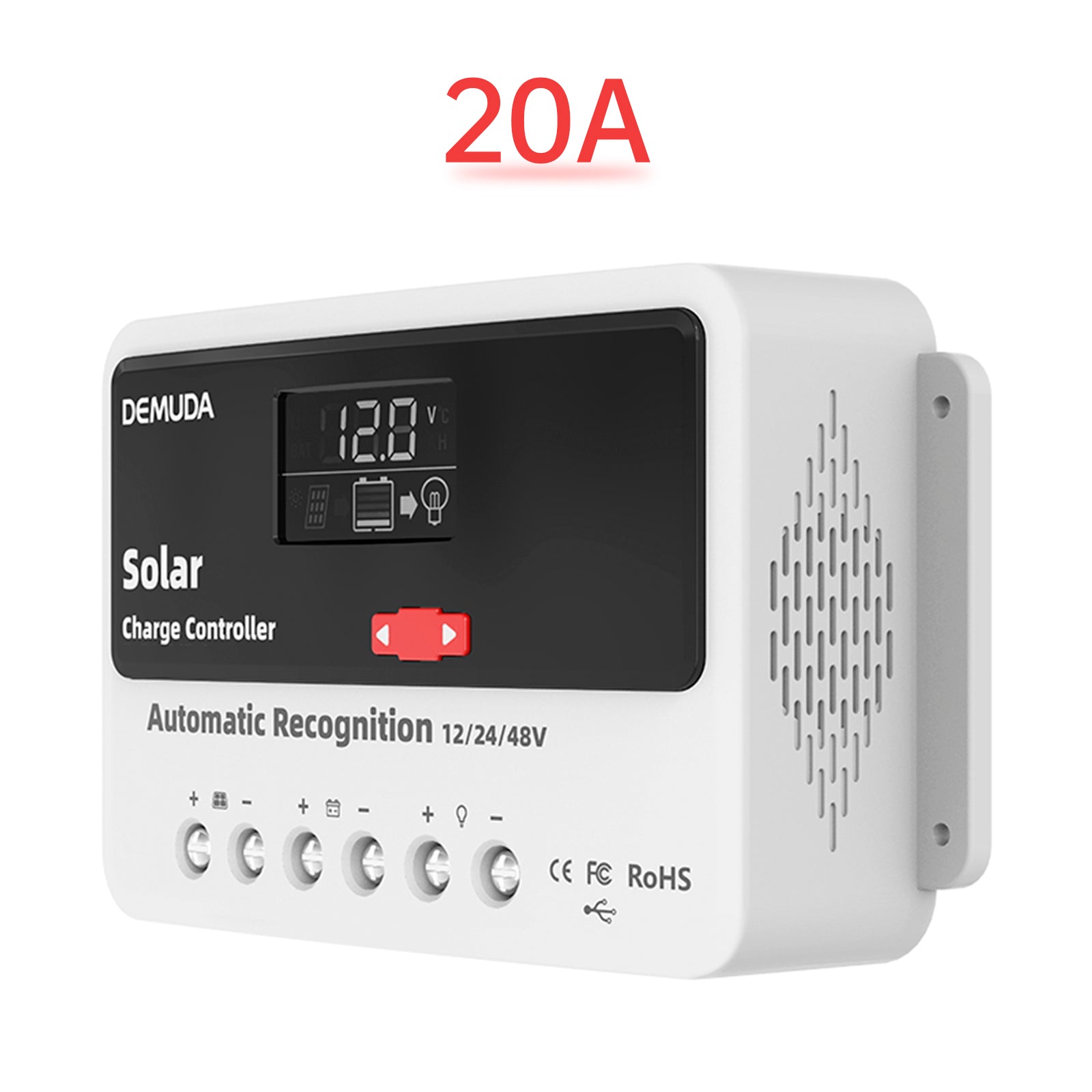 12V24V 20A PWM Solar Controller Automatic Solar Controller Lead-Acid Battery