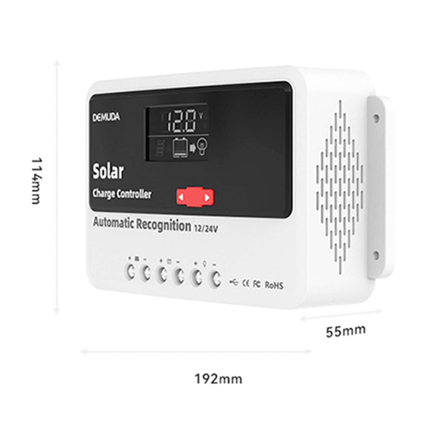 12V24V48V 50A PWM Solar Controller Automatic Solar Controller Lead-Acid Battery