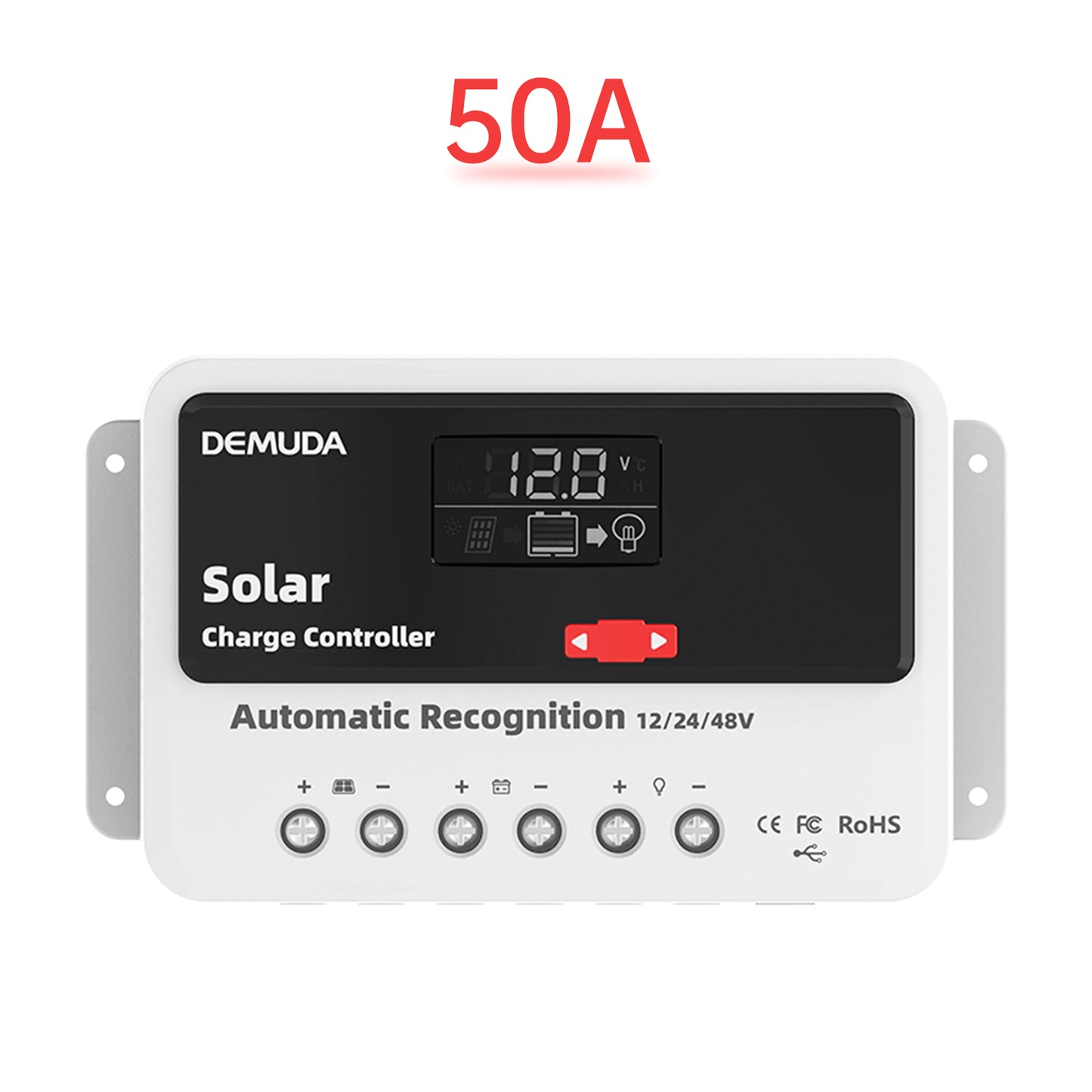 12V24V48V 50A PWM Solar Controller Automatic Solar Controller Lead-Acid Battery