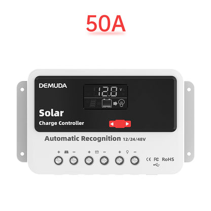 12V24V48V 50A PWM Solar Controller Automatic Solar Controller Lead-Acid Battery