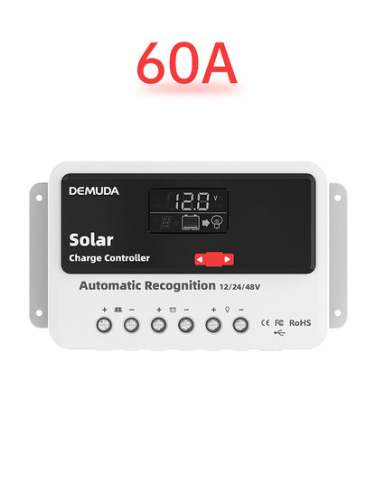 12V24V48V 60A PWM Solar Controller Automatic Solar Controller Lead-Acid Battery