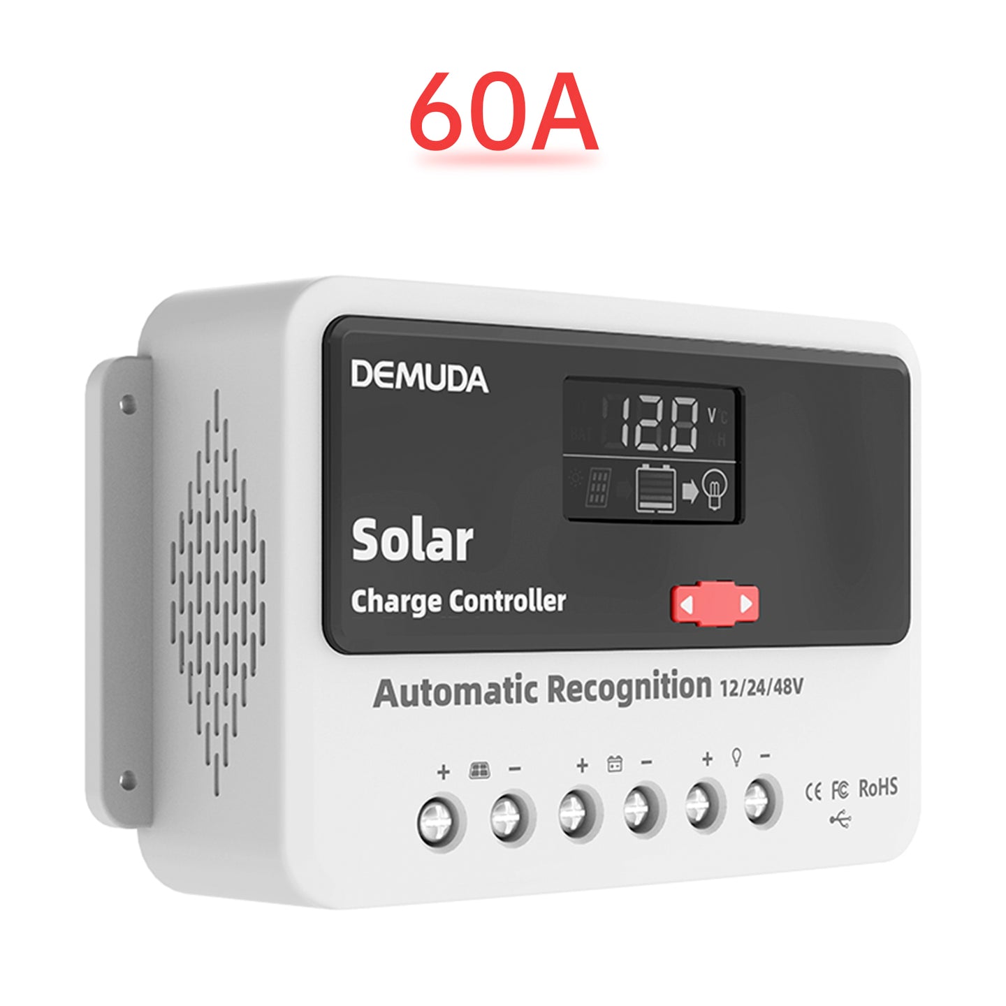 12V24V48V 60A PWM Solar Controller Automatic Solar Controller Lead-Acid Battery