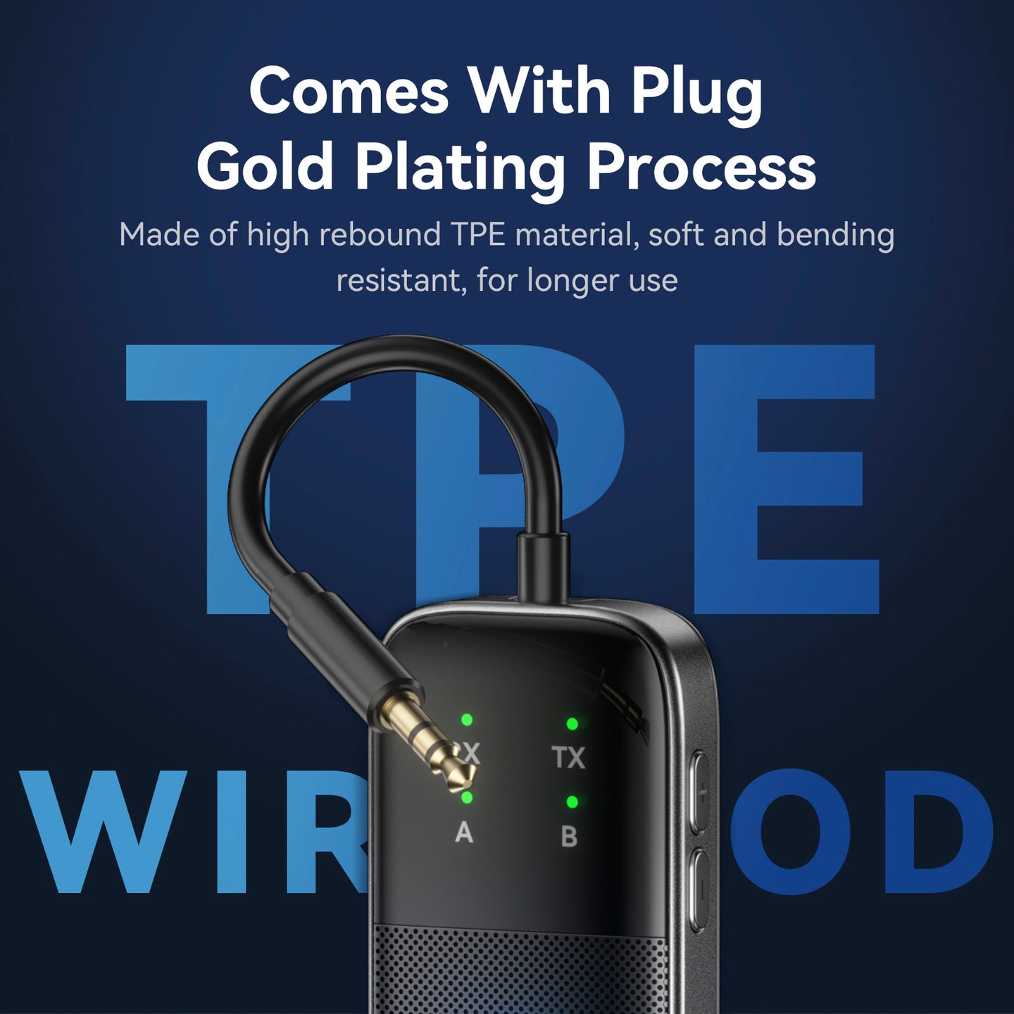New Bluetooth Receiver Transmitter Two-in-One AUX Car Hands-free Audio Adapter