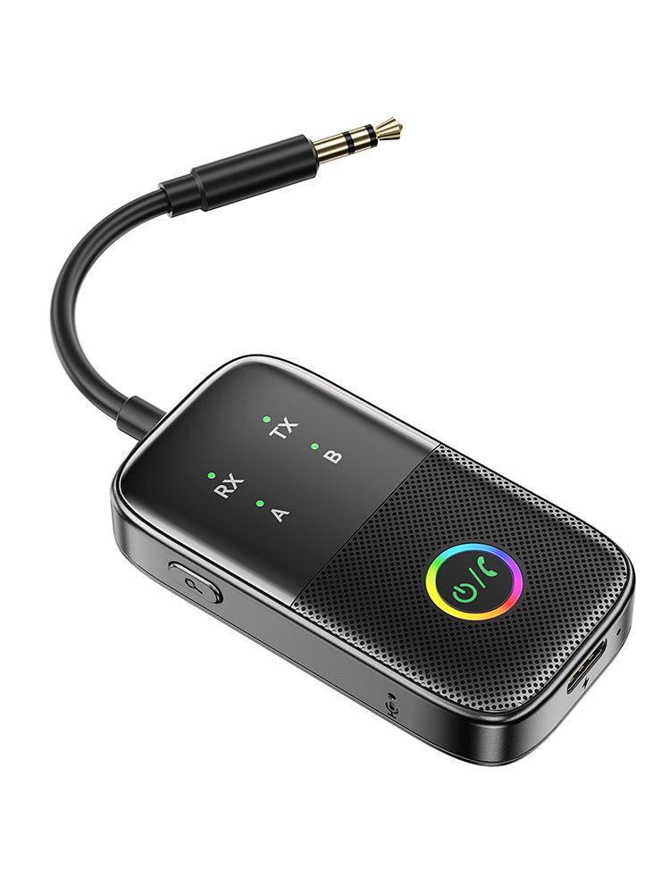 New Bluetooth Receiver Transmitter Two-in-One AUX Car Hands-free Audio Adapter