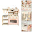 Simulation Pink Coffee Machine Play Kitchen Dishes Cooktop Set Pretend Kid Toy (Copy)