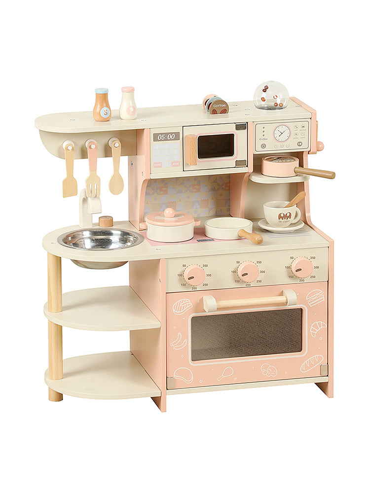 Simulation Pink Coffee Machine Play Kitchen Dishes Cooktop Set Pretend Kid Toy (Copy)