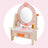 Kid Girls Vanity Table Children Dressing Mirror Make Up Desk Toy Play Gift Set