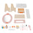 Kid Girls Vanity Table Children Dressing Mirror Make Up Desk Toy Play Gift Set