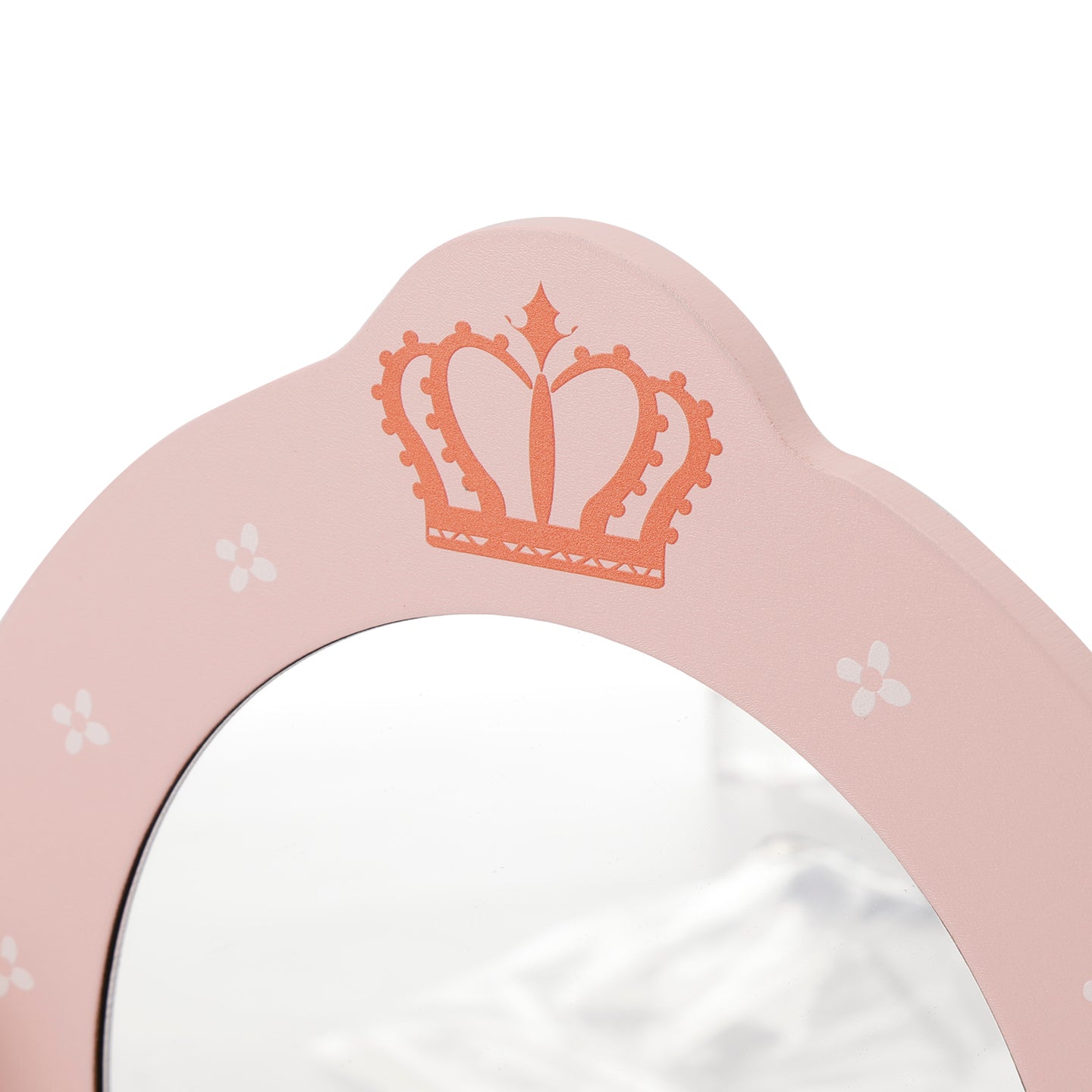 Kid Girls Vanity Table Children Dressing Mirror Make Up Desk Toy Play Gift Set