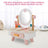 Kid Girls Simulation Vanity Table Children Dressing Mirror Make Up Desk Toy Set