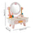 Kid Girls Simulation Vanity Table Children Dressing Mirror Make Up Desk Toy Set